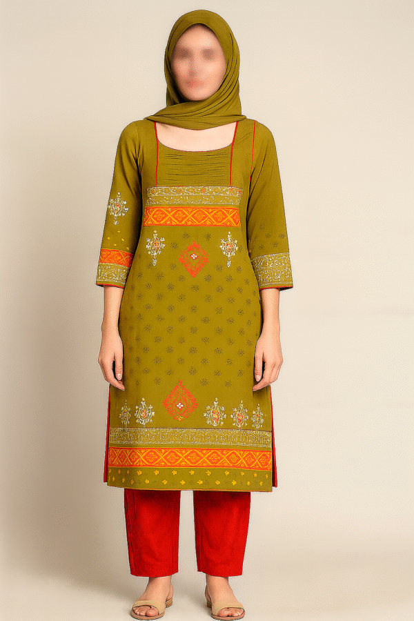 Elegant Ladies Indian Cotton Dress – Ethnic Style Meets Everyday Comfort