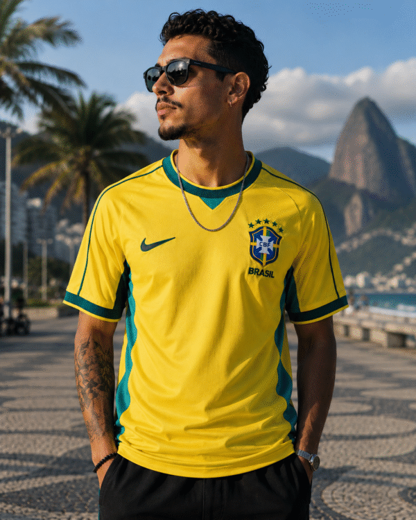 full picture 2026 Brazil Home Jersey FANS Version Size M-2XL
